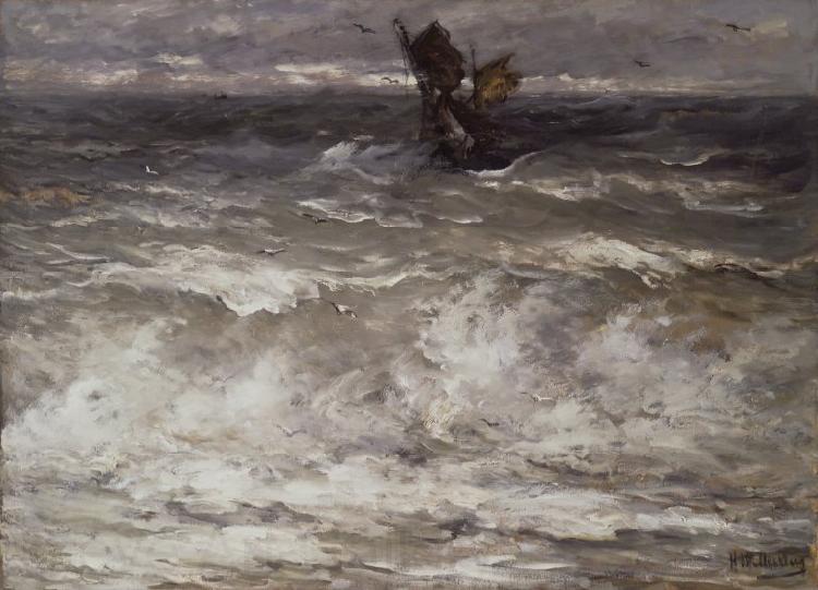 Hendrik Willem Mesdag In Danger Spain oil painting art